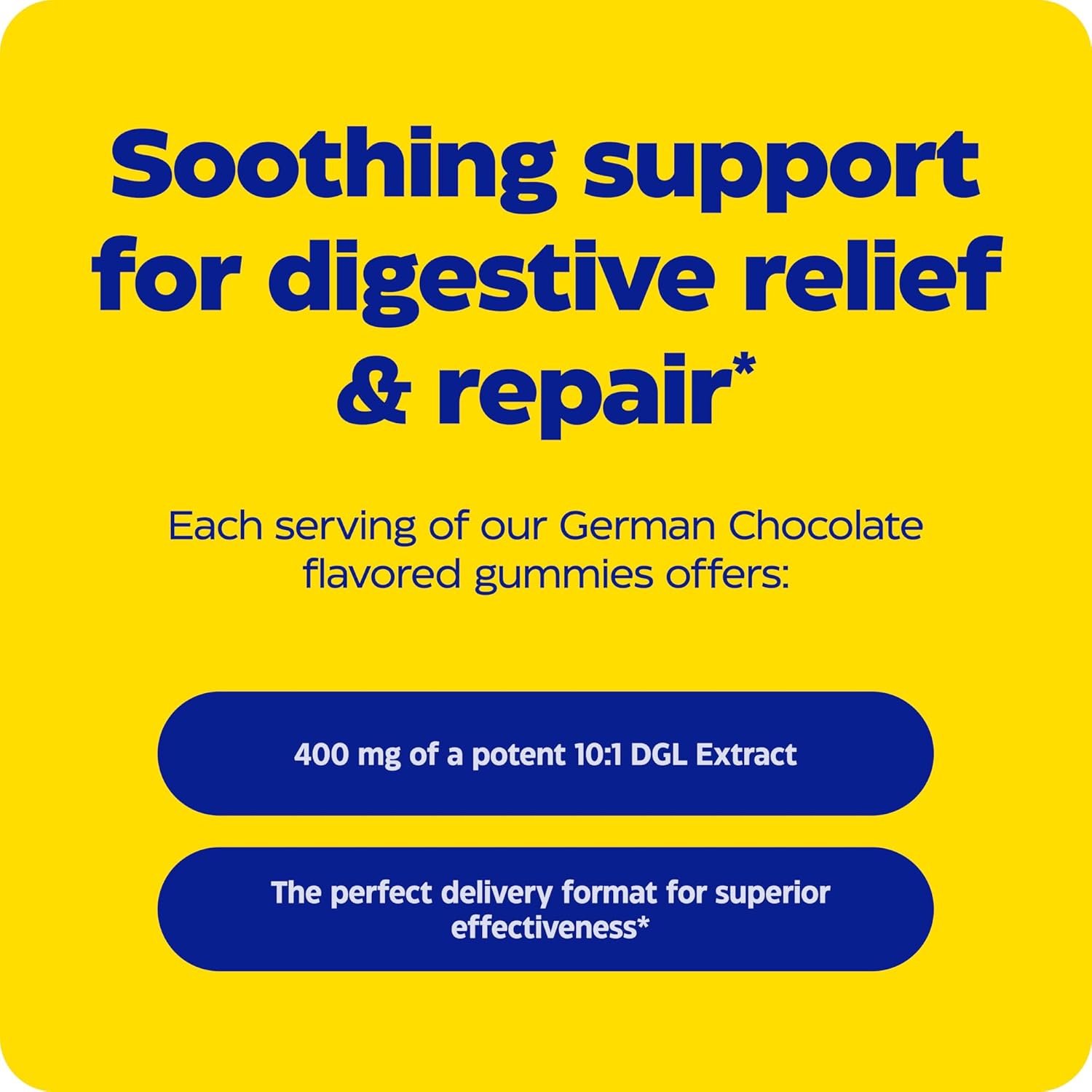 Enzymedica, Dgl Stomach Soothe, Deglycyrrhizinated Licorice Gummies For Digestive Support & Gut Health, Chocolate, 74 Count : Health & Household