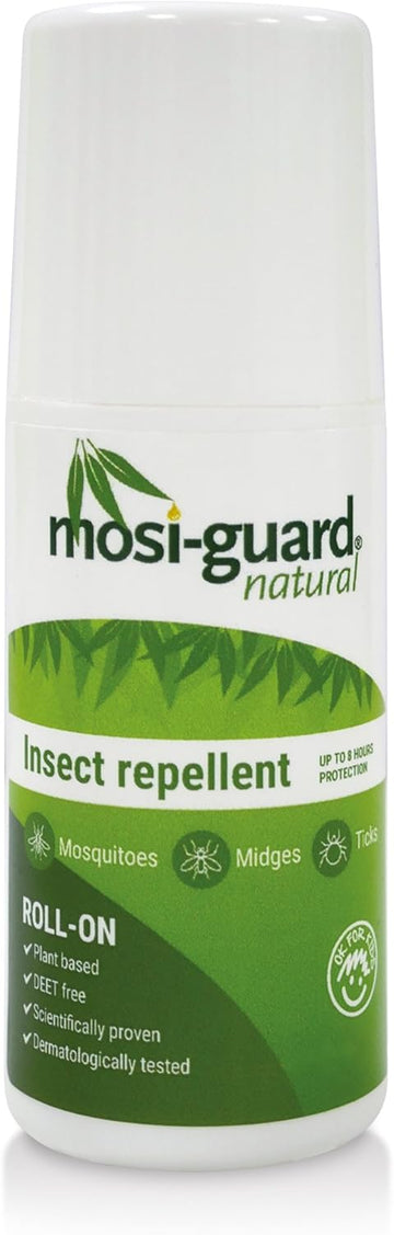 Mosiguard Natural Insect Repellent Roll On 50Ml | Deet Free | Aeroplane Cabin Bag Approved | Suitable For Adults And Children, 60Ml, Pack Of 1