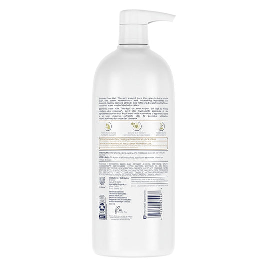 Dove Hair Therapy Conditioner Breakage Remedy For Damaged Hair Hair Conditioner With Nutrient-Lock Serum 33.8 Oz