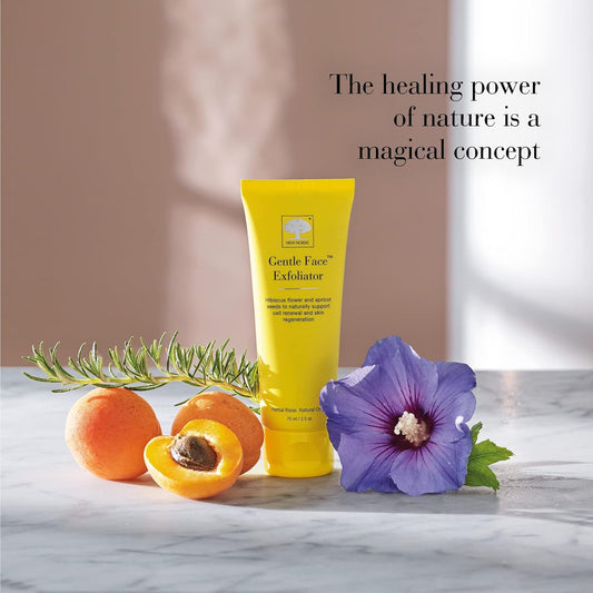 New Nordic Gentle Face Exfoliator With Hibiscus Flowers And Apricot Seeds - Promotoes Skin Renewal - All Skin Types - For Daily Use - 75Ml