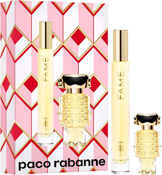 Paco Rabanne Fame Eau De Parfum 2 Pc Mini Travel/Gift Set 4 Ml & 10 Ml