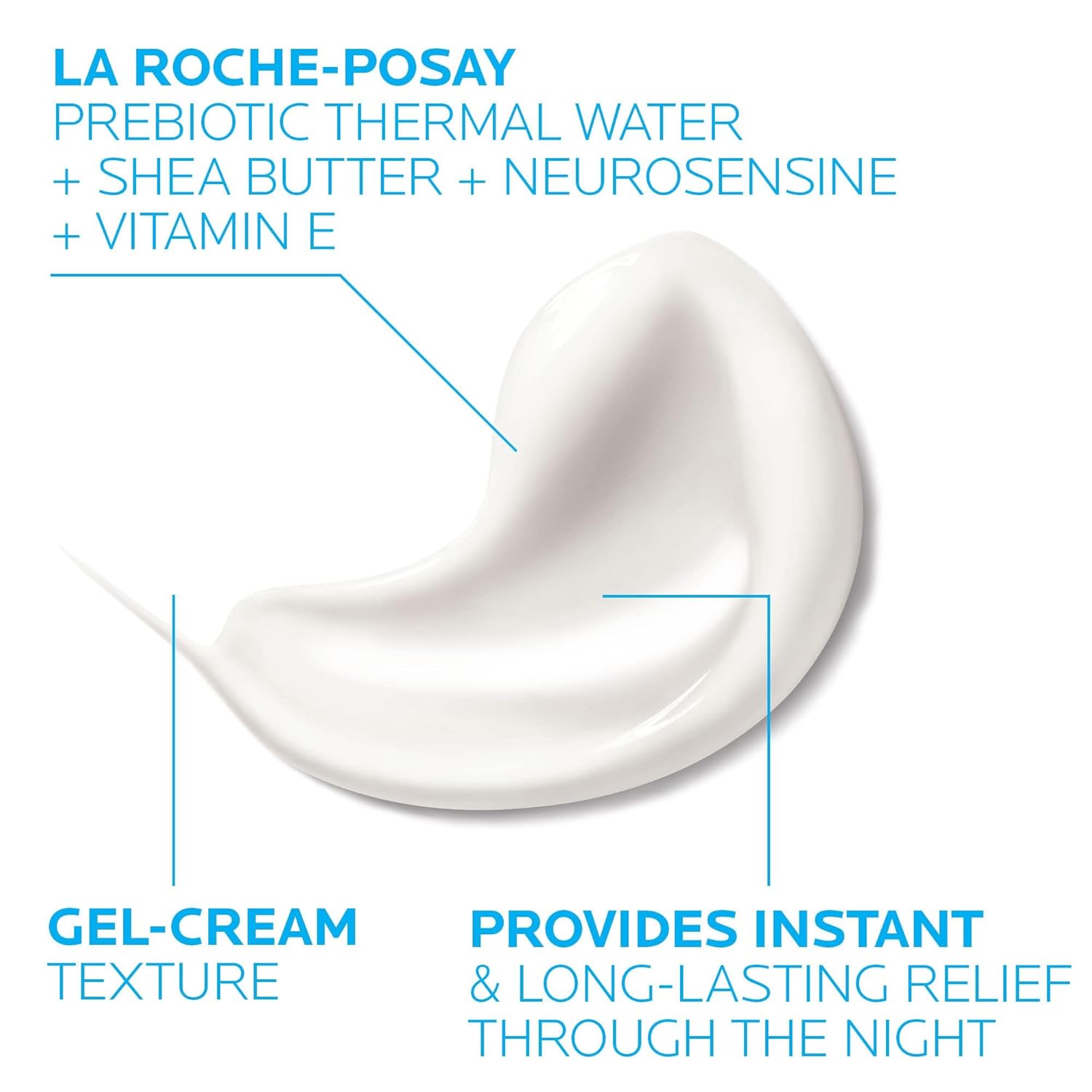 La Roche-Posay Toleriane Dermallergo Night Cream For Face, Intense Soothing Moisturizer With Vitamin E, Allergy Tested, For Sensitive Skin, Formerly Toleriane Ultra Night : Beauty & Personal Care