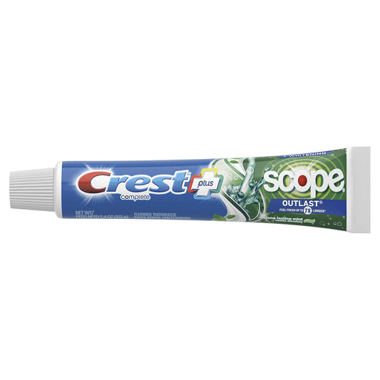 Crest Complete Whitening + Scope, Long Lasting Mint Toothpaste, Triple Pack (3 Count Of 5.4 Oz Tubes), 16.2 Oz