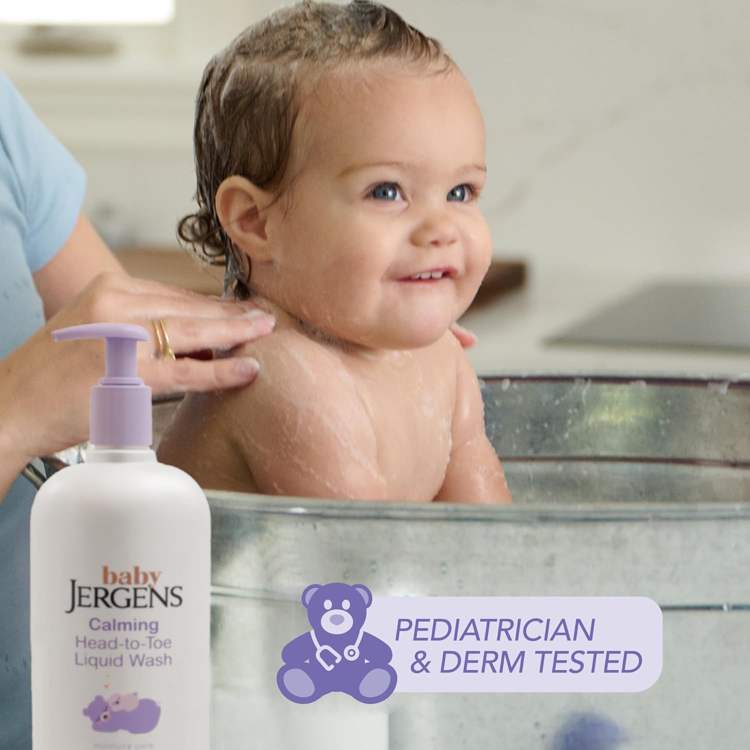 Jergens Baby Calming Head To Toe Liquid Baby Wash, Body Wash And Shampoo, Tear Free, 20 Fl Oz : Baby