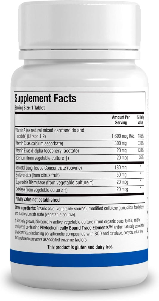 Biotics Research Pneuma-Zyme – Respiratory Support With Neonatal Lung, Supports Optimal Lung Function & Respiratory Tissue Health, Upper Respiratory Health 100 Tabs