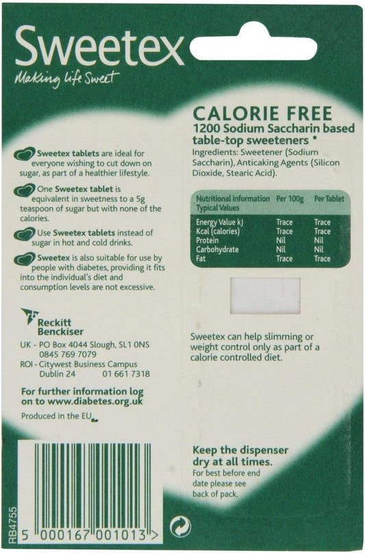 Three Packs Of Sweetex Tablet Dispenser 1200 Tablets By Sweetex