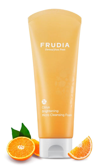 Frudia Welcos Brightening Micro Cleansing Foam | Face Cleanser For Men & Women | Face Wash For Dry Skin & Sensitive Skin | Vitamin C Cleanser Facial Cleanser (Pack Of 1, 4.9 Fl. Oz)