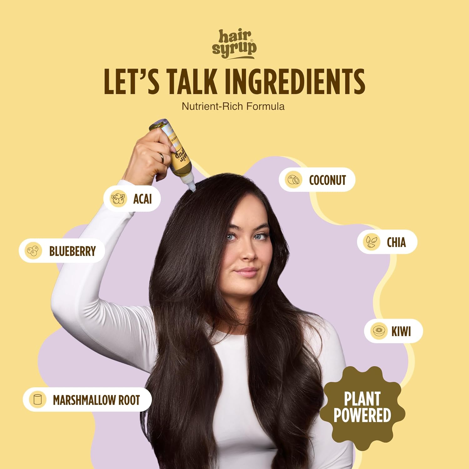 Hair Syrup | Superfoods Pre-Wash Hair Oil | Enriched with Coconut, Kiwi & Line | For Damaged, Dehydrated Hair Needing TLC | 12 Nutrient-Rich Ingredients | Vegan | 100% Natural | 100ml : Amazon.co.uk: Beauty