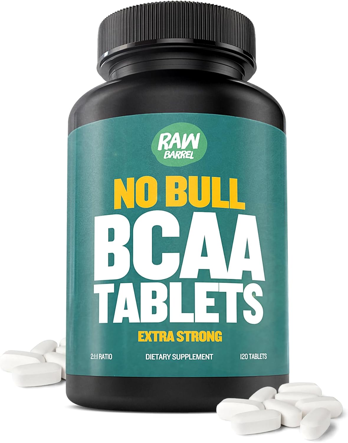 Bcaa Tablets - 120 Extra Strong 1000Mg Pills - 2:1:1 Ratio Branched Chain Amino Acid Supplement - Non-Gmo Natural Ingredients