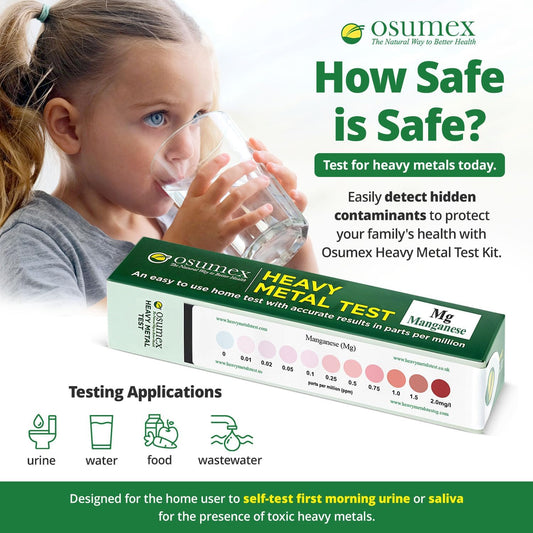Heavy Metal Test Kit Manganese Test Kit 1 Pack - Water Testing Kits For Drinking Water, Urine Test Kit For Heavy Metal Detection, At Home Water Testing Kit, Heavy Metals Test & Well Water Test Kit