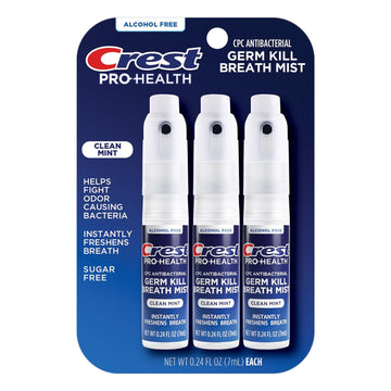 Crest Pro-Health | Portable Alcohol-Free Cpc Mist With Clean Mint Flavor | Fights Odor-Causing Germs For Instant Fresh Breath - 1 Count (0.44Oz) Breath Spray