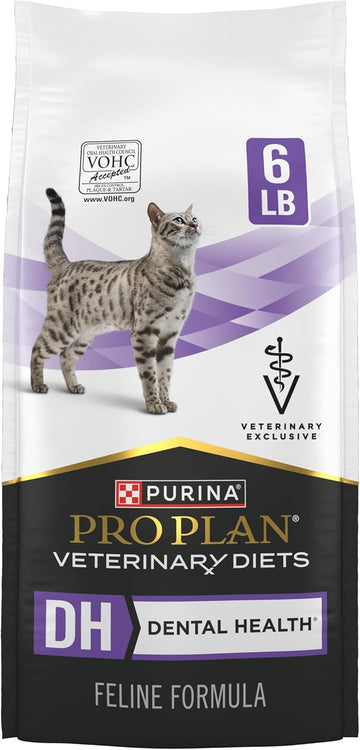 Purina Pro Plan Veterinary Diets Dh Dental Health Feline Formula Dry Cat Food - 6 Lb. Bag