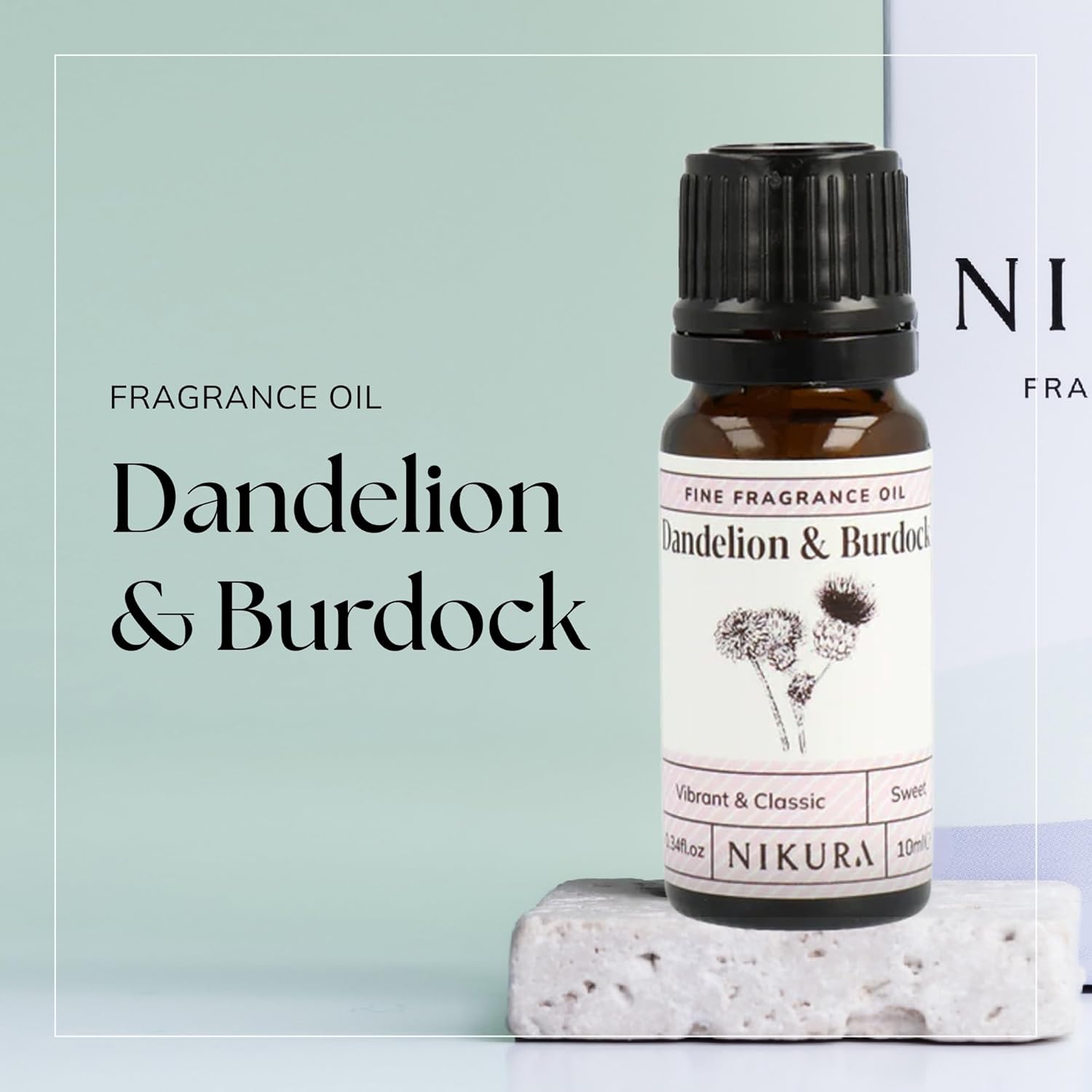 Nikura Dandelion & Burdock Fine Fragrance Oil - 10ml | Perfect for Soap Making, Candle Making, Wax Melts, Diffuser, Burner | Great for use in Bath Bombs, Perfume Oil, Perfume Scents | Vegan & UK Made : Amazon.co.uk: Health & Personal Care