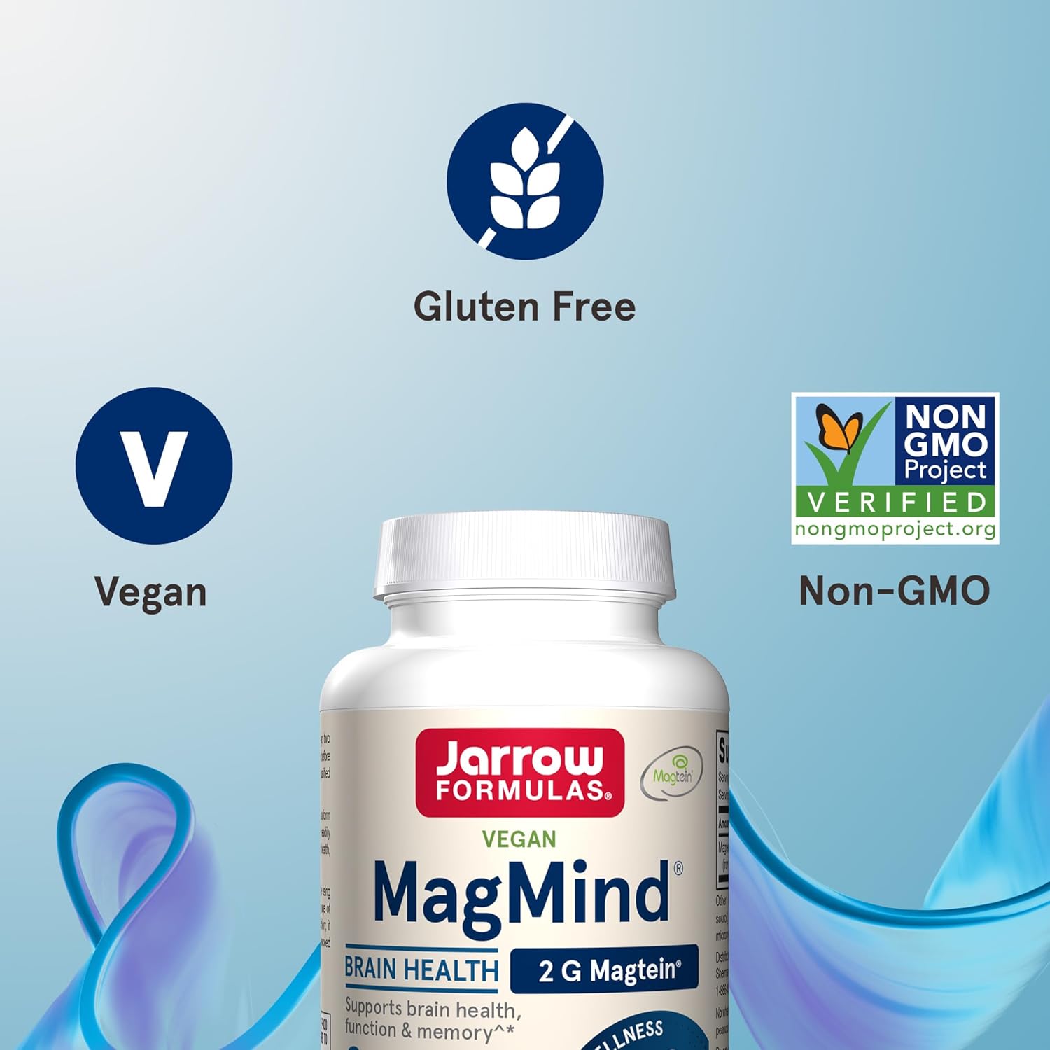 Jarrow Formulas MagMind Brain Health with Magtein (Magnesium L-Threonate), Dietary Supplement for Brain Health, Brain Supplements for Memory Support, 90 Capsules, 30 Day Supply : Health & Household