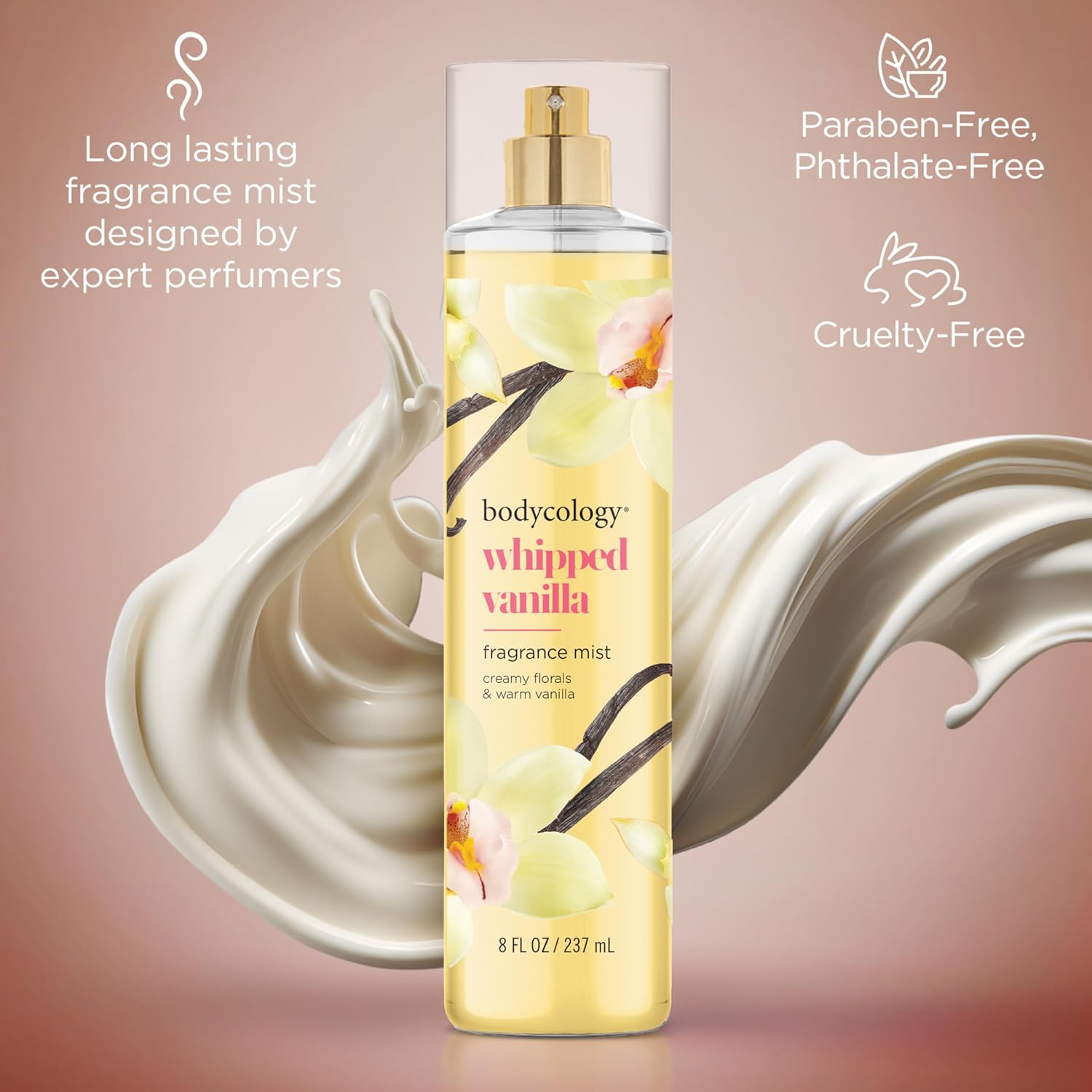Bodycology Long-Lasting Fragrance Body Mist, Pink Vanilla Wish, 8 Fl Oz : Beauty & Personal Care
