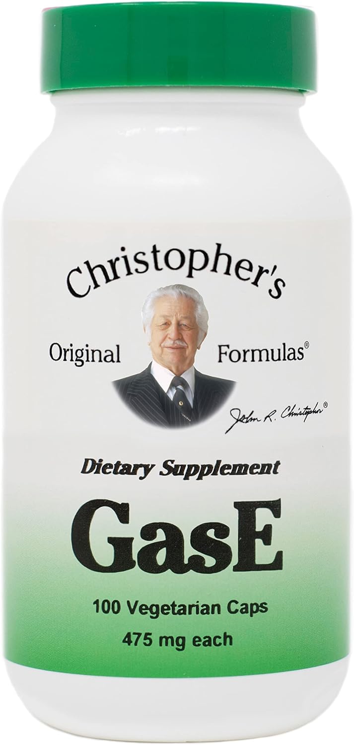 Christopher's Gas-Eze -- 475 mg - 100 Vegetarian Capsules