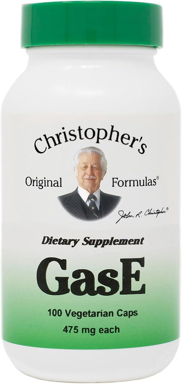 Christopher's Gas-Eze -- 475 mg - 100 Vegetarian Capsules