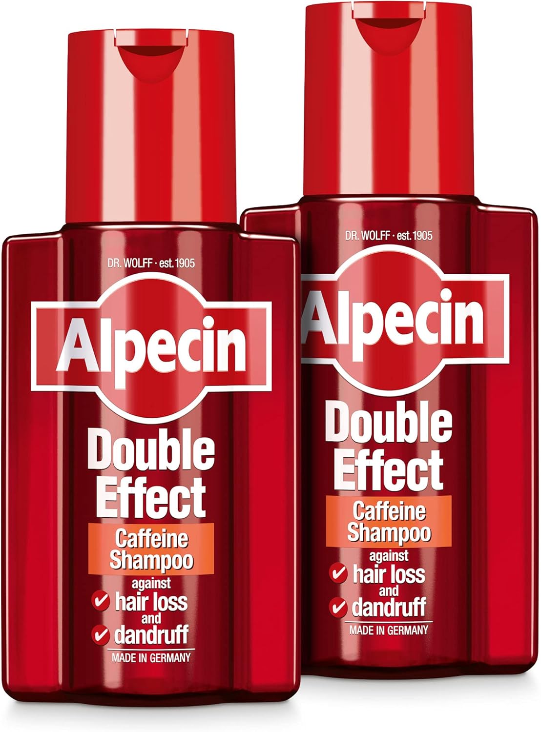 Alpecin Double Effect Shampoo 2X 200Ml | Anti Dandruff And Natural Hair Growth Shampoo | Energizer For Strong Hair | Hair Care For Men Made In Germany