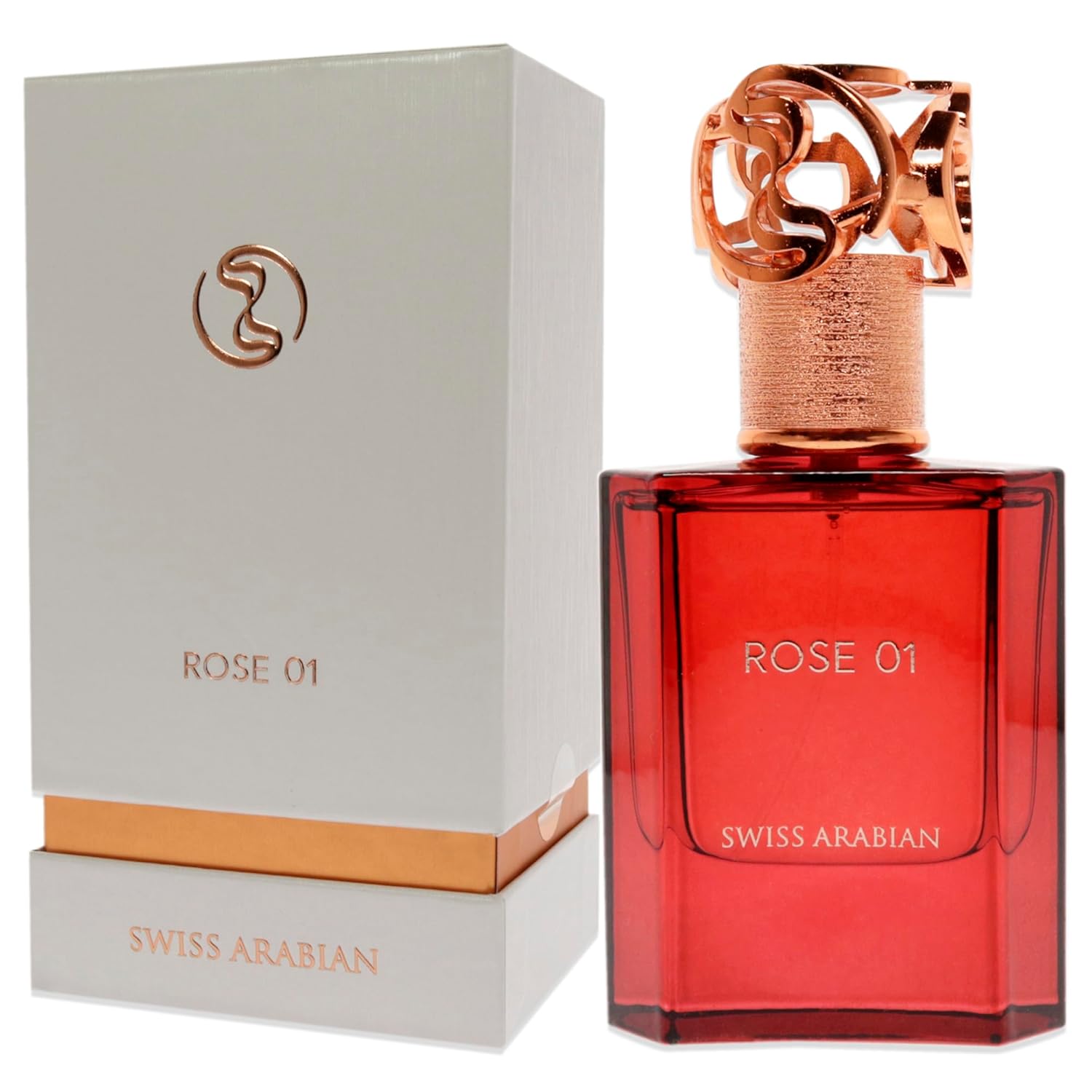 Swiss Arabian Rose 01 - Luxury Products From Dubai - Long Lasting, Addictive Personal Edp Spray Fragrance - Seductive Signature Aroma - 1.7 Oz