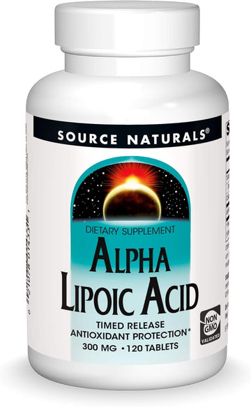 Source Naturals Alpha Lipoic Acid, Time Released Antioxidant - 120 Time Release Tablets