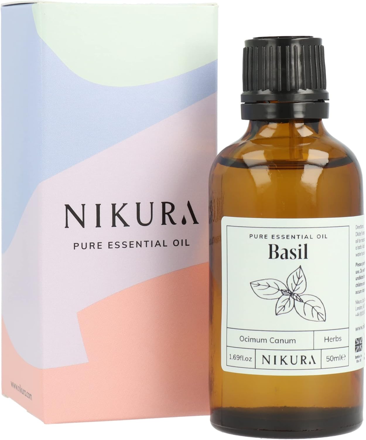 Nikura | Basil Essential Oil - 50Ml - 100% Pure