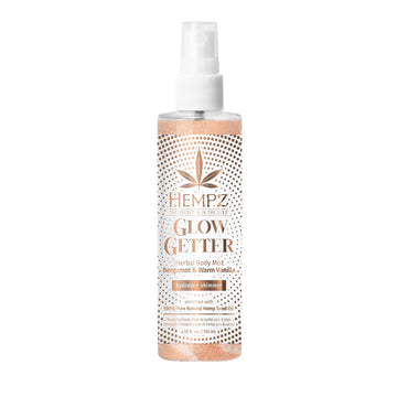 Hempz New Glow Getter Hydrating Body Mist, Perfume Shimmer Spray With Sparkle 4.22 Oz