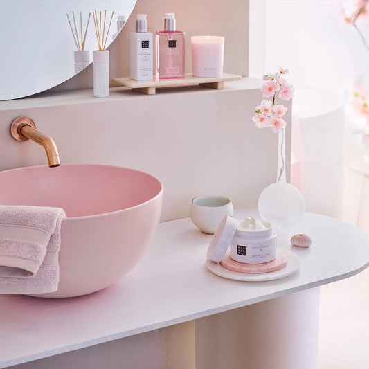 Rituals Sakura Renewing Body Cream - Moisturizer With Rice Milk & Cherry Blossom - 7.4 Fl Oz