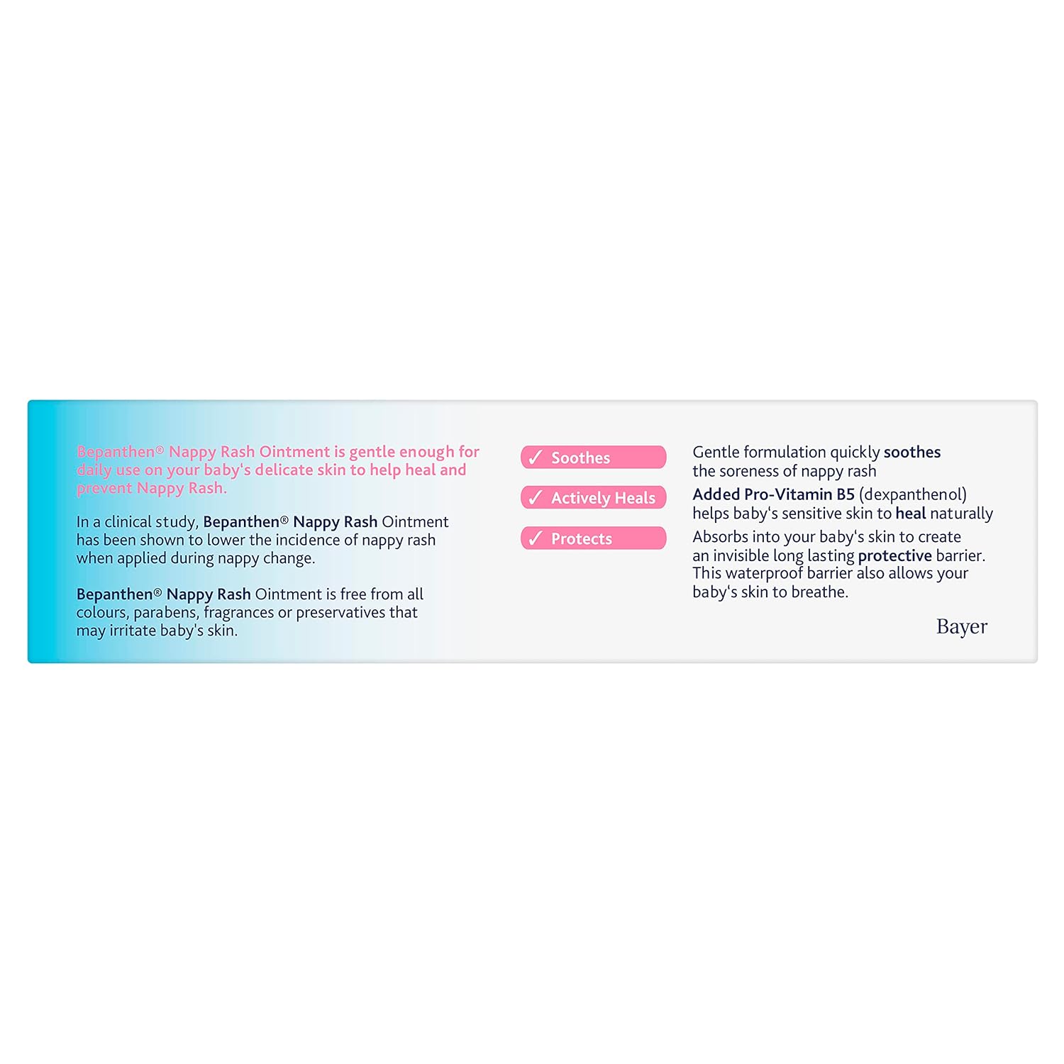 Bepanthen Nappy Rash Diaper Barrier Protection Ointment 30G