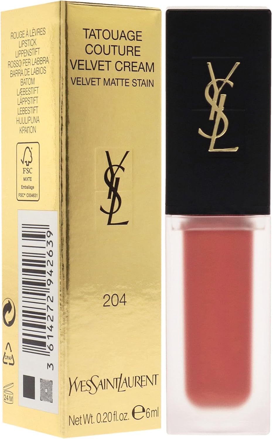 Yves Saint Laurent Tatouage Couture Velvet Cream 202 - Coral Symbol - 110Ml