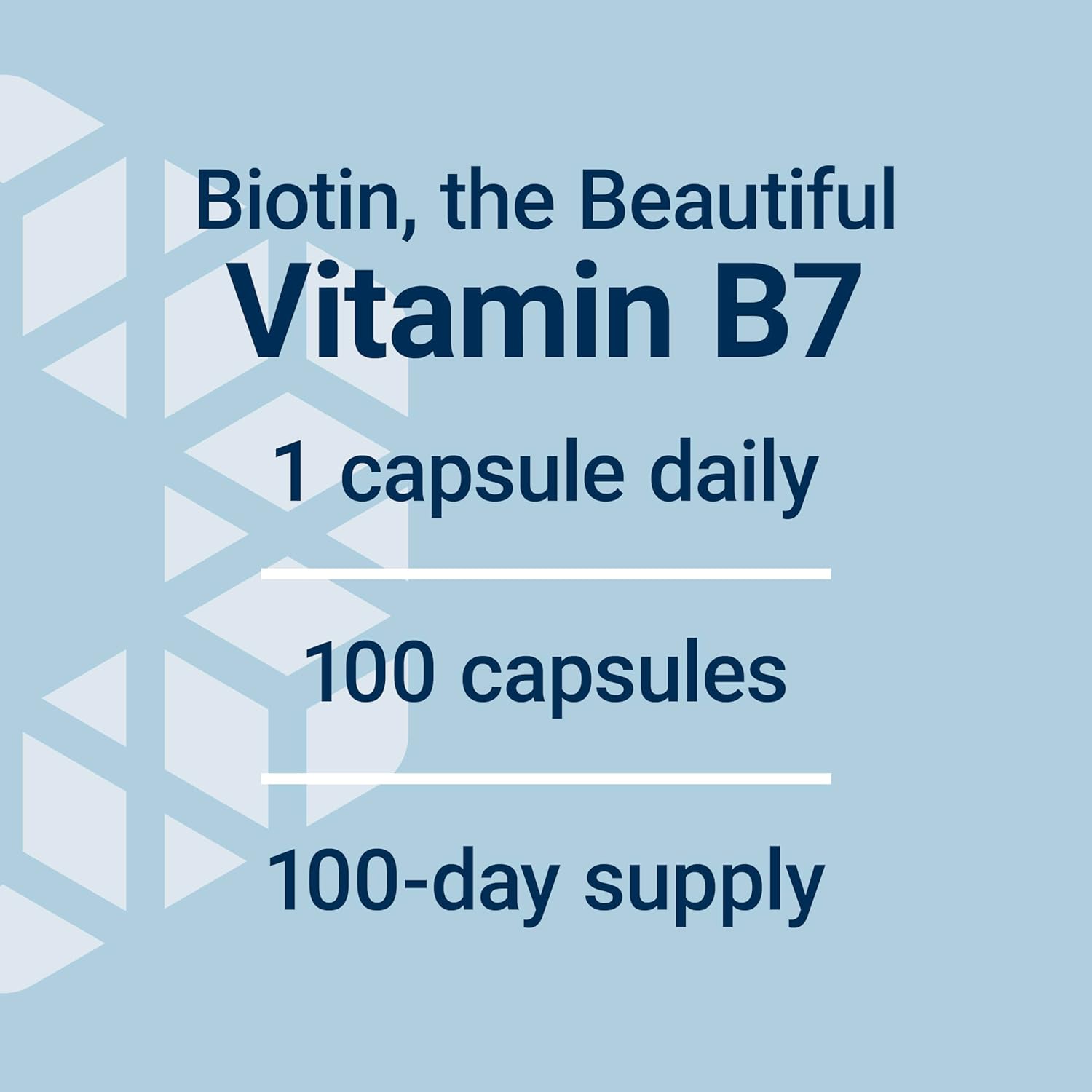Life Extension Biotin 600 mcg Vitamin B7 Support Supplement for Beautiful Hair, Nails & Beyond – Gluten-Free, Non-GMO - 100 Capsules : Health & Household