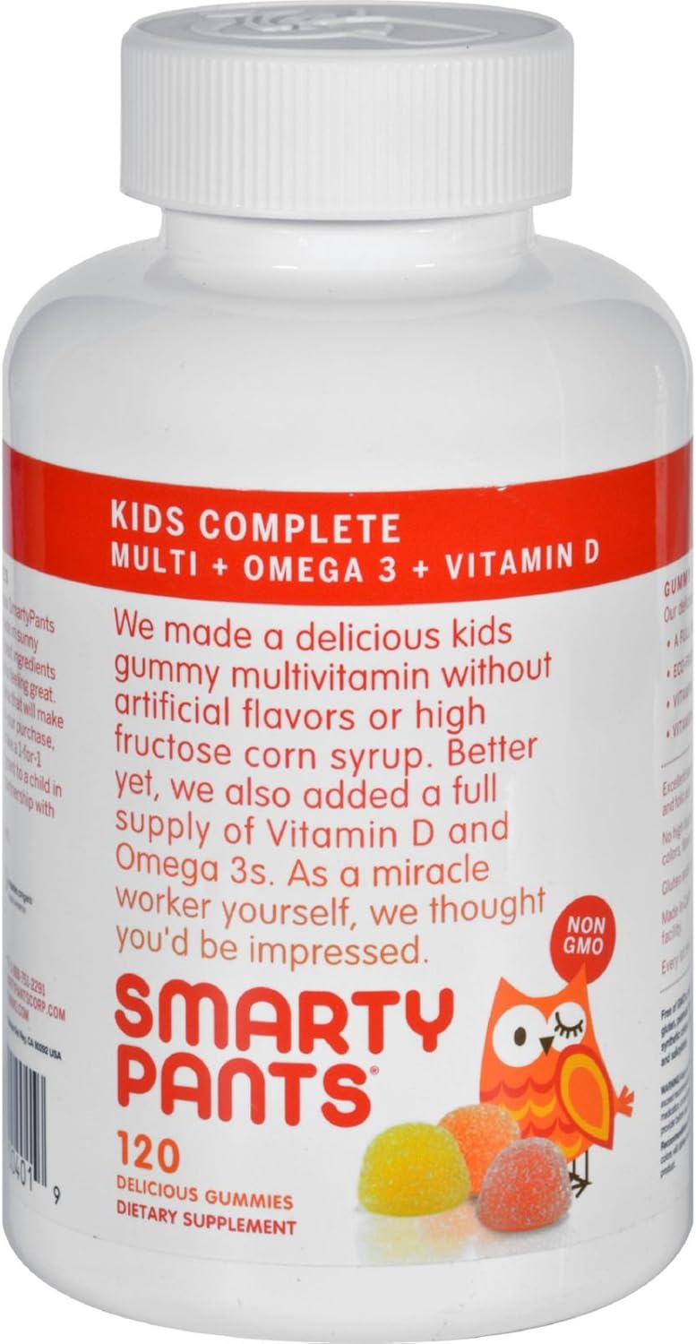 Smartypants Gummy Vit Kid Multi+Omeg 120 Ct