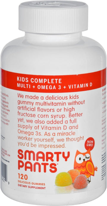 Smartypants Gummy Vit Kid Multi+Omeg 120 Ct