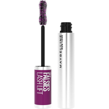 Maybelline The Falsies Lash Lift Washable Mascara Volumizing, Lengthening, Lifting, Curling, Multiplying, Eye Makeup, Ultra Black, 1 Count