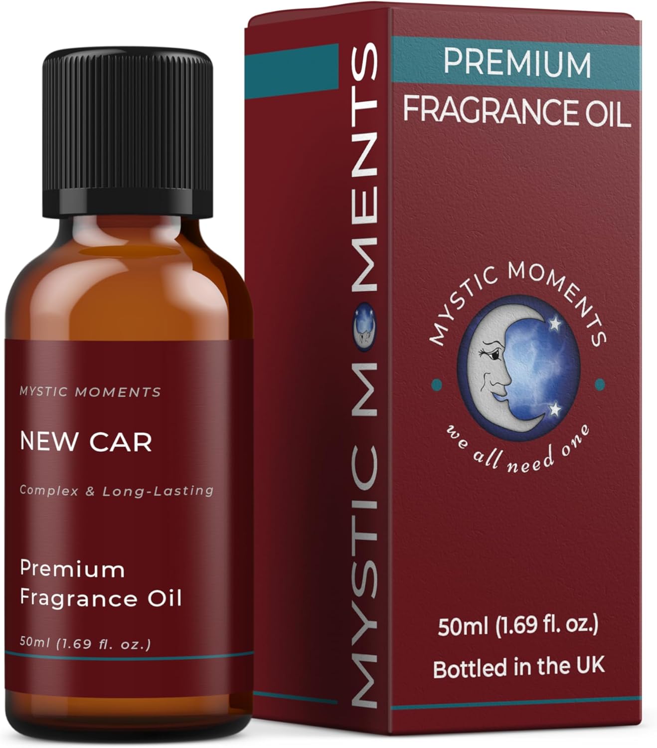 Mystic Moments | New Car Fragrance Oil - 50ml - Perfect for Soaps, Candles, Bath Bombs, Oil Burners, Diffusers and Skin & Hair Care Items