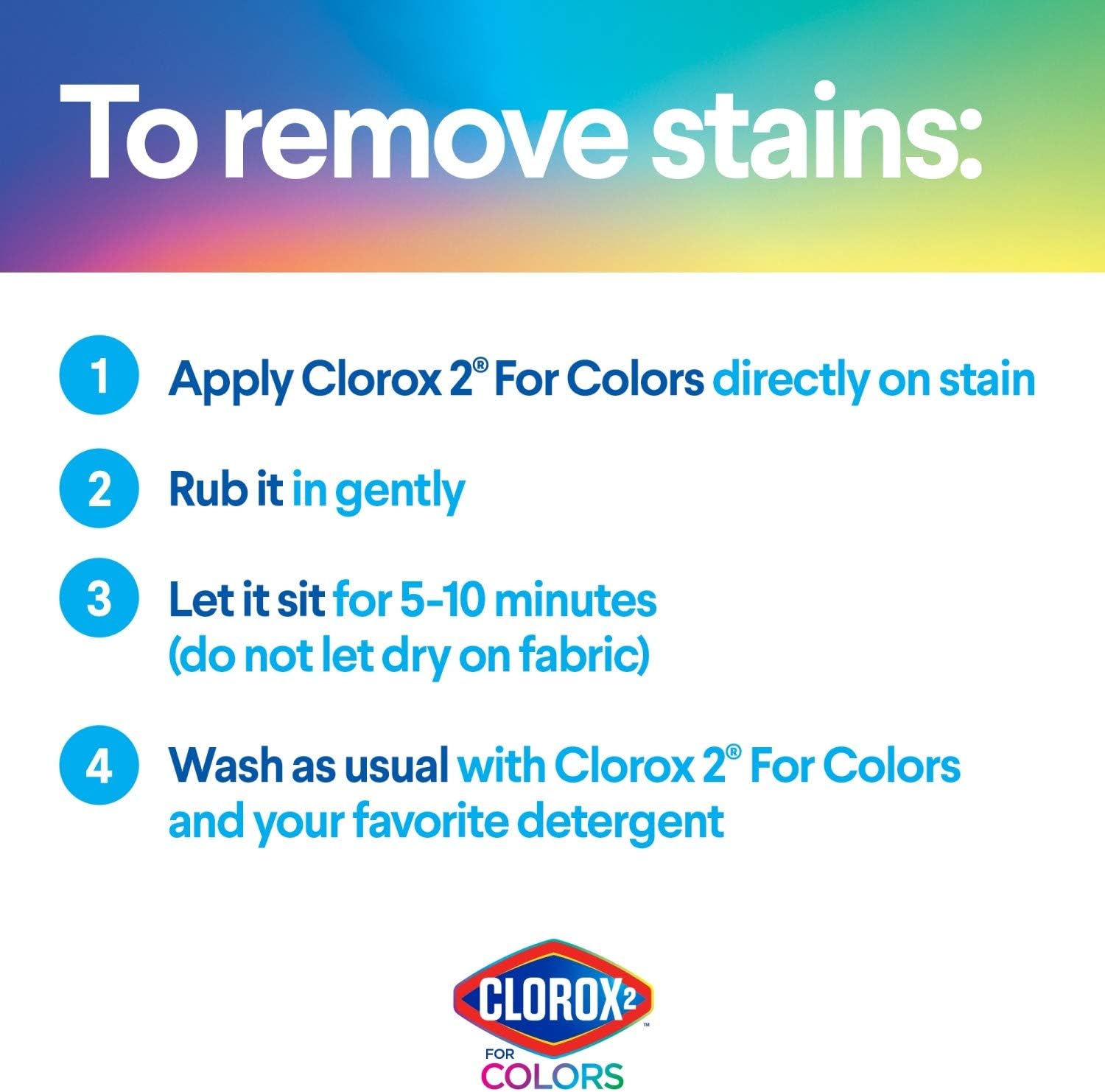 Clorox 2 for Colors 3-in-1 Laundry Additive, Clean Linen, 66 Fluid Ounces (Package May Vary) : Health & Household