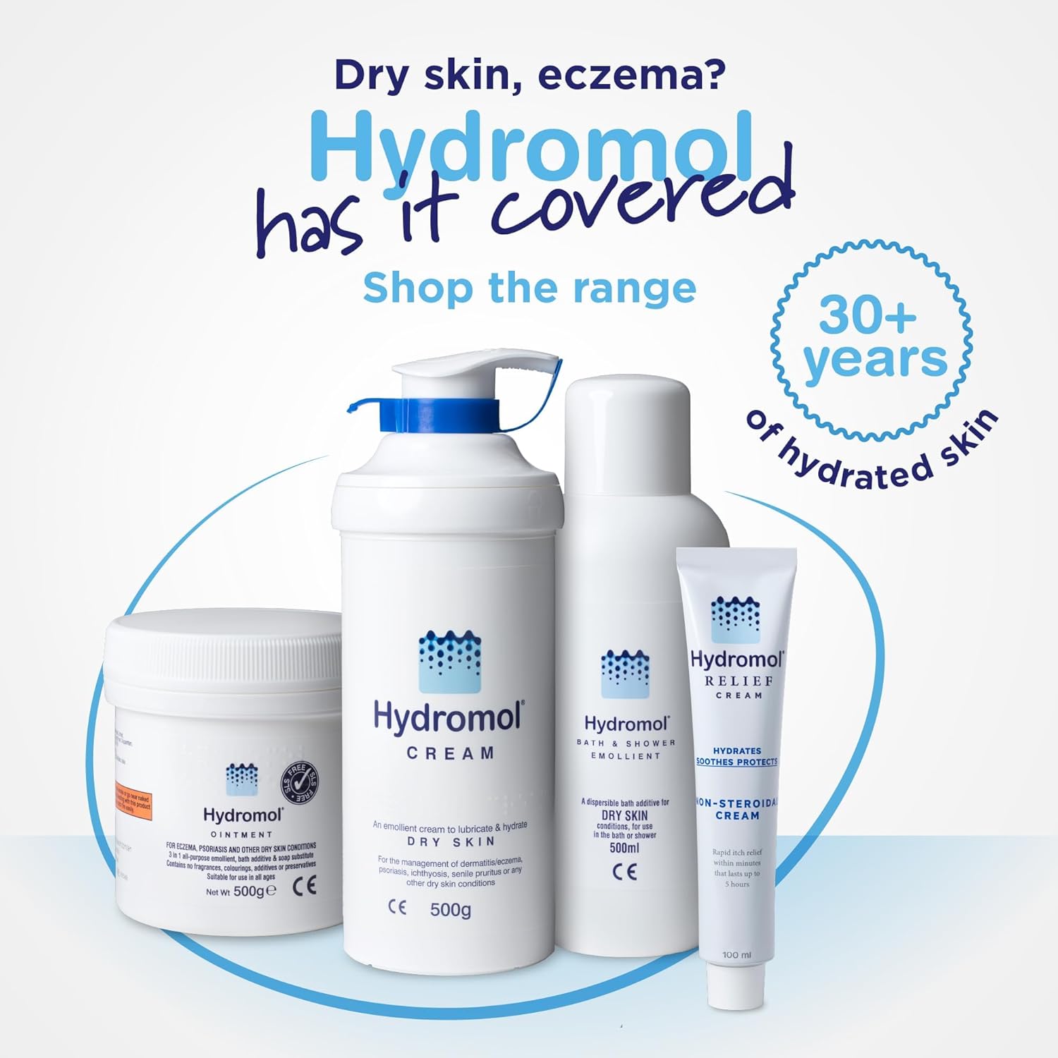 Hydromol Ointment, for The Management of Dermatitis, Eczema, Psoriasis and Other Dry Skin Conditions, Day and Night Treatment, suitable for sensitive skin, non-steroidal, SLS Free, for all ages, 125 g : Amazon.co.uk: Health & Personal Care