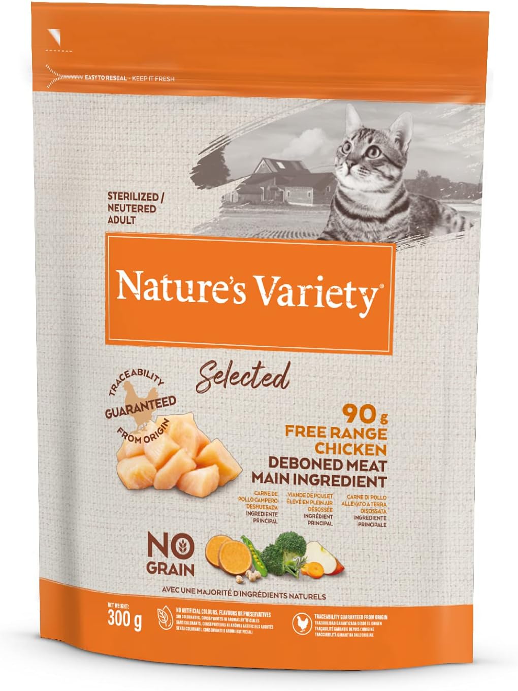 Nature's Variety SELECTED ADULT STERILIZED FREE RANGE CHICKEN 1x300g?03NMNVCCS