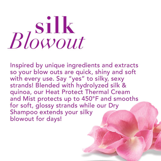 Ogx Protecting + Silk Blowout Quick Drying Thermal Spray, 6 Fl Oz (Pack Of 1)