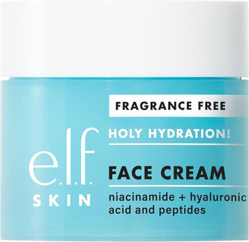 E.L.F. Skin Mini Holy Hydration! Face Cream, Moisturiser For Nourishing & Plumping Skin, Infused With Hyaluronic Acid, Vegan & Cruelty-Free