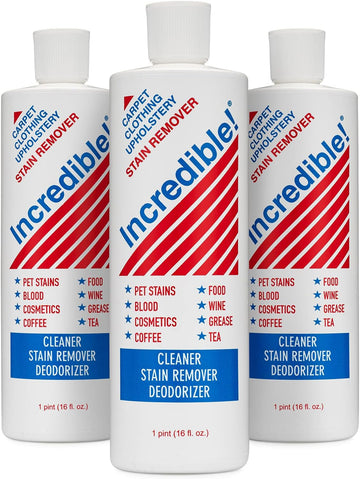 Stain Remover For Clothes, Laundry, Carpets, Mattress & Upholstery, 16.oz (Pack of 3)