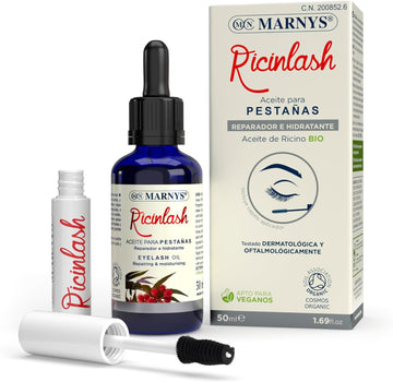 Organic Castor Oil For Eyelashes, Ricin Lasch, Volume To Eyelashes And Eyebrows, 100% Natural Ingredients, 50 Ml