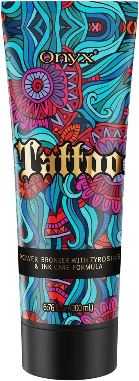 Onyx Tattoo Protect Sunbed Cream | Tanning Accelerator With Ink Care | Dark Sunbed Lotion With Hydration | Streak-Free Formula For Indoor Tanning | Smooth, Even Results | Long-Lasting Skin Nourishment