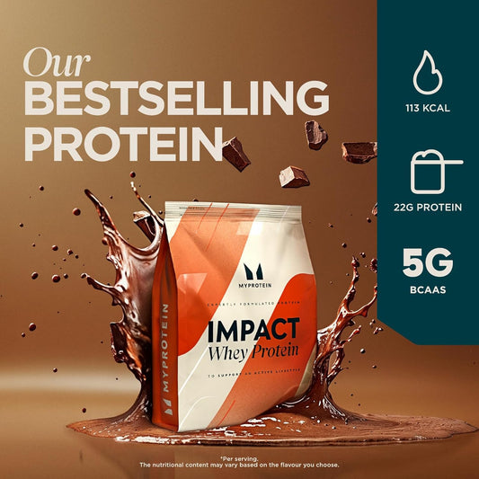 Myprotein Impact Whey Protein Powder. Muscle Building Supplements For Everyday Workout With Essential Amino Acid And Glutamine. Vegetarian, Low Fat And Carb Content - Chocolate Peanut Butter, 1Kg