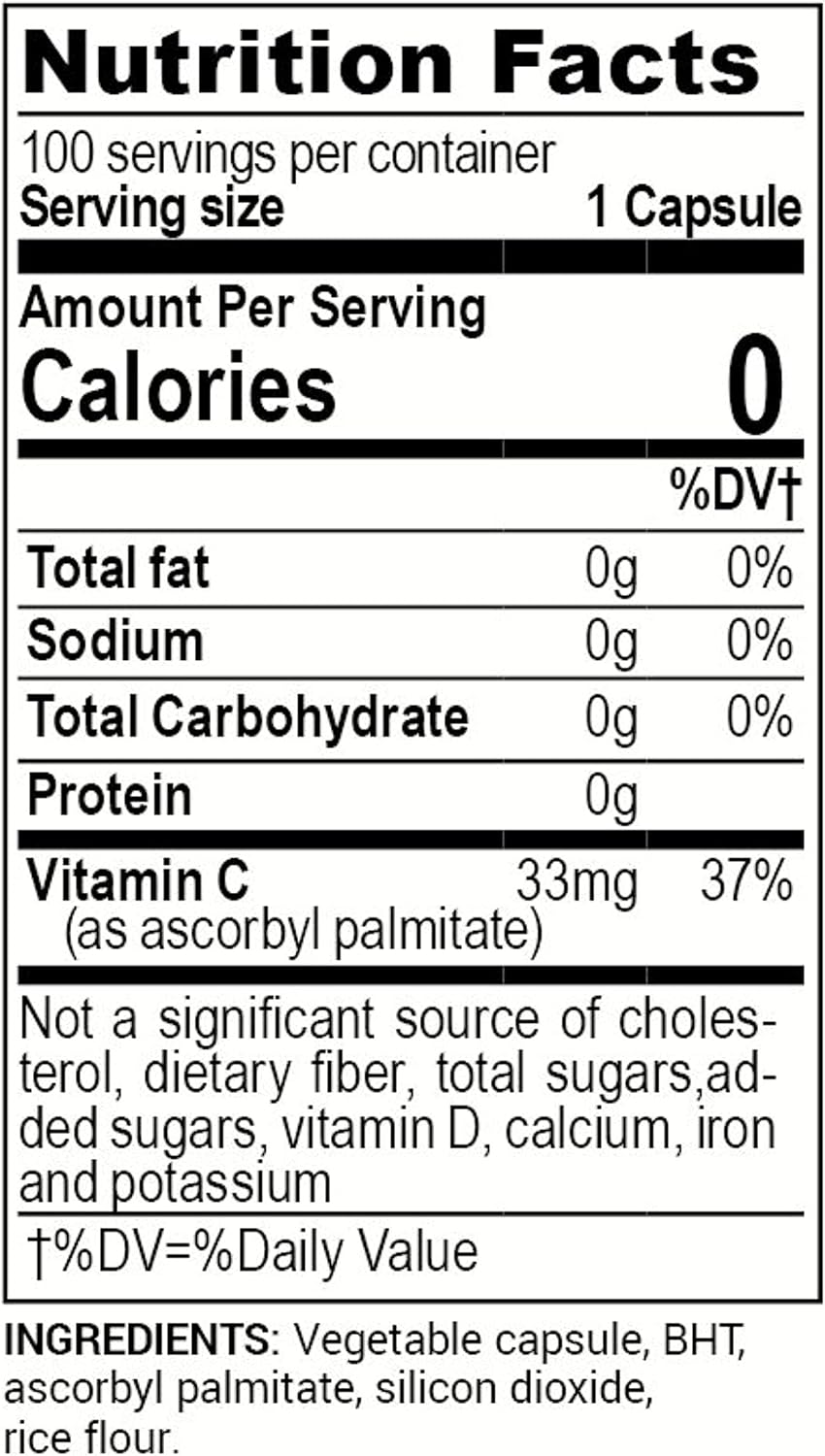 Life Enhancement Bht Plus - Antioxidant Preservative - 180Mg Bht And 80Mg Vitamin C (Ascorbyl Palmitate) - 100 Serving