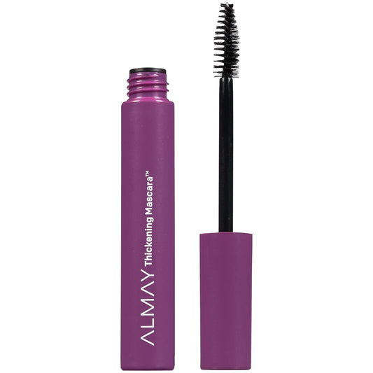 Almay Mascara, Thickening, Volume & Length Eye Makeup With Aloe And Vitamin B5, Hypoallergenic-Fragrance Free, Ophthalmologist Tested, 401 Blackest Black