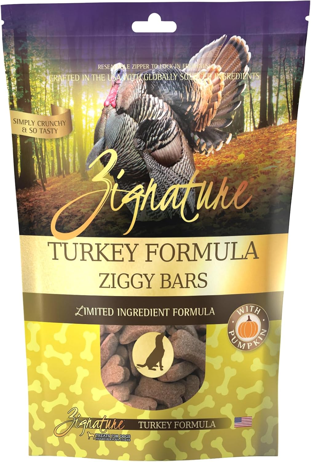 Zignature Turkey Limited Ingredient Formula Biscuit Dog Treats 12Oz