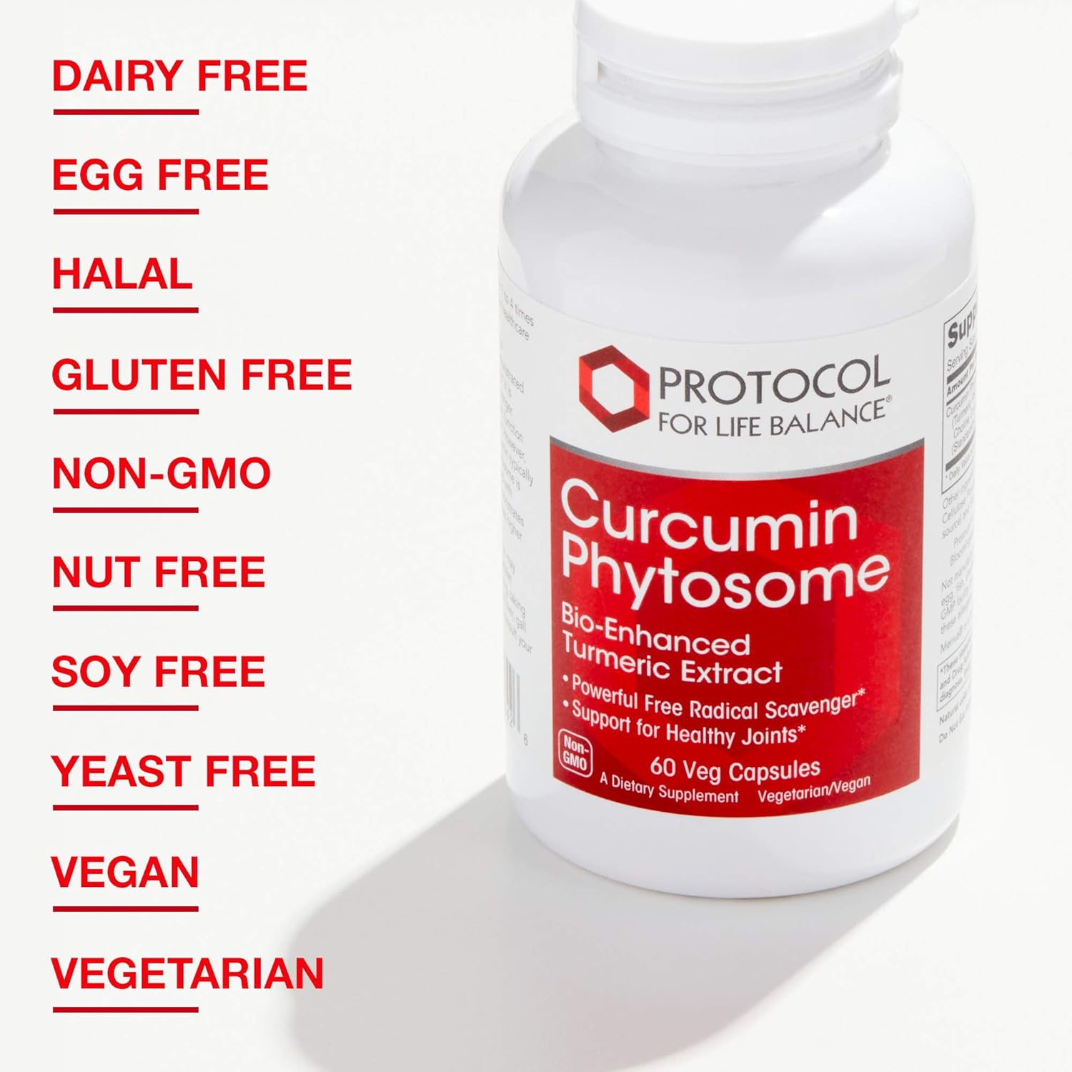 Protocol Curcumin PC 500mg - Oxidative Stress Modulator, Joint Health Supplement - 60 Veg Caps : Health & Household
