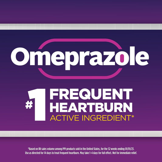 Goodsense Omeprazole Delayed Release Coated Tablets 20 Mg, Cool Mint, Treats Frequent Heartburn, Acid Reducer, Heartburn Medicine, 42 Count