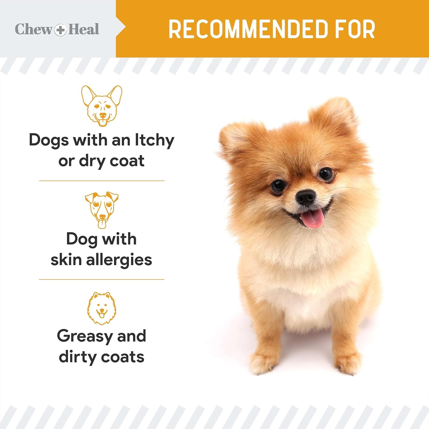Norwegian Salmon Oil for Dogs - 8 oz of Fish Oil for Dogs Skin and Coat - Contains Omega 3 Fatty Acids - Made in The USA : Pet Supplies