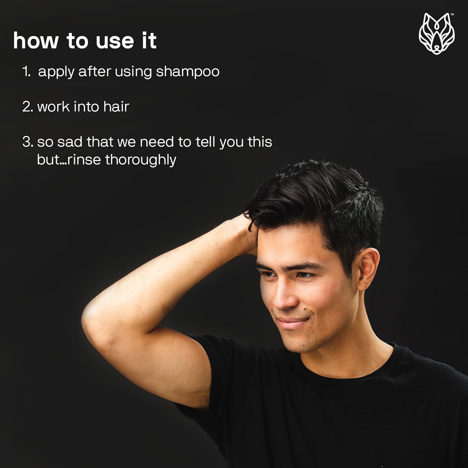 Black Wolf Everyday Conditioner, 12 Fl Oz - Salon-Grade Hair Conditioner for Men Smooths, Detangles & Locks in Moisture - Hydrated & Moisturized Hair - For All Hair Types : Beauty & Personal Care
